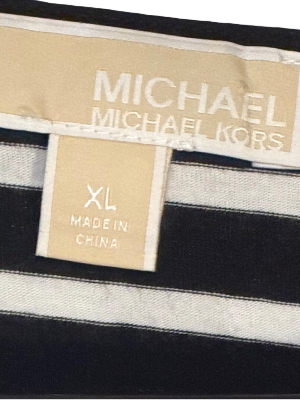 Michael Kors Cover Up or Dress Black and White Preppy Nautical - Picture 5 of 8